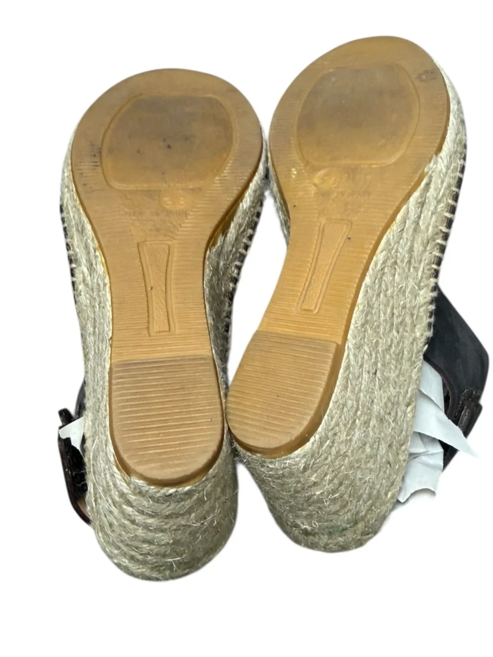 Bettye Muller Women's Download Peep Toe Espadrille Wedges Size 6